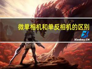 微单相机和单反相机的区别