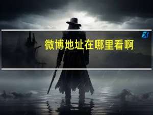 微博地址在哪里看啊（微博地址在哪里看）
