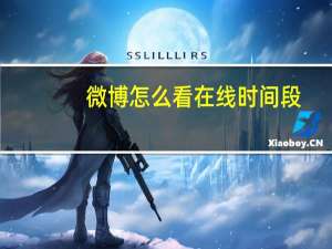 微博怎么看在线时间段（微博怎么看在线时间）