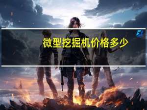 微型挖掘机价格多少