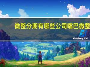 微整分期有哪些公司 嘴巴微整包括哪些