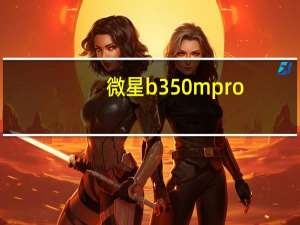 微星b350m pro-vd plus配置（微星b350m pro vd plus）