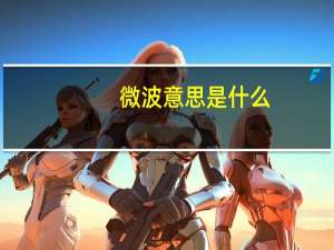 微波意思是什么