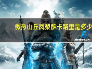 微热山丘 凤梨酥卡路里是多少