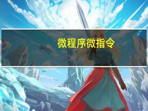 微程序微指令