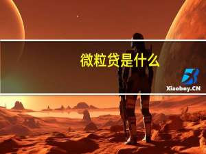 微粒贷是什么