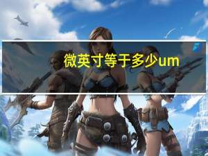 微英寸等于多少um