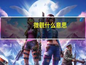 微觀什么意思
