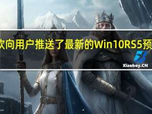 微软向用户推送了最新的Win10RS5预览版更新