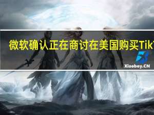 微软确认正在商讨在美国购买TikTok