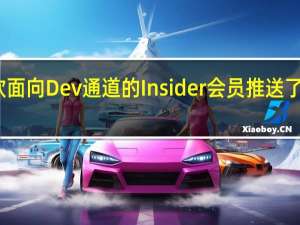 微软面向Dev通道的Insider会员推送了新预览版