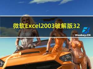 微软Excel2003破解版 32/64位 激活密钥版（微软Excel2003破解版 32/64位 激活密钥版功能简介）