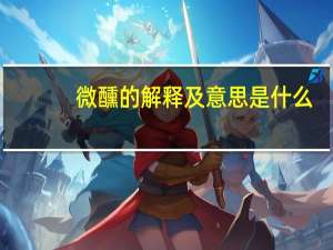 微醺的解释及意思是什么