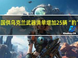 德国供乌克兰武器清单增加25辆“豹”式坦克