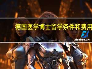 德国医学博士留学条件和费用