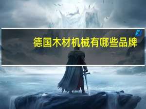 德国木材机械有哪些品牌