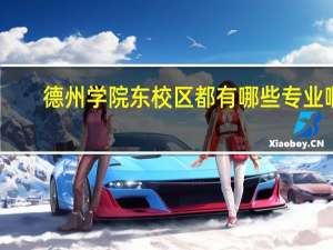 德州学院东校区都有哪些专业啊