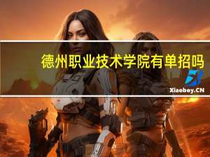 德州职业技术学院有单招吗