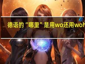 德语的“哪里”是用wo还用woher