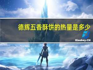 德辉 五香酥饼的热量是多少