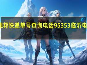 德邦快递单号查询电话95353临沂电话号码