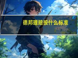 德邦理赔按什么标准