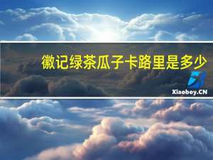 徽记 绿茶瓜子卡路里是多少