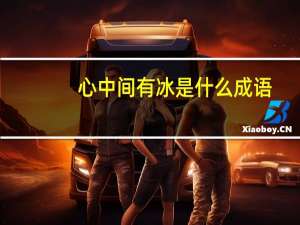 心中间有冰是什么成语
