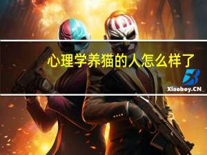 心理学养猫的人怎么样了