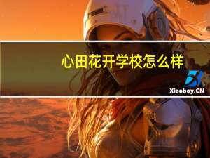 心田花开学校怎么样