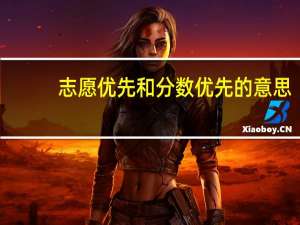 志愿优先和分数优先的意思