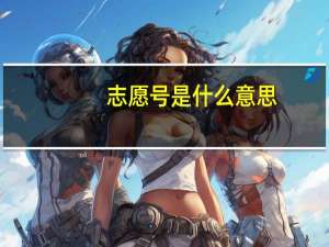志愿号是什么意思