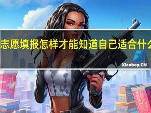 志愿填报怎样才能知道自己适合什么专业