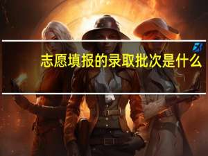 志愿填报的录取批次是什么