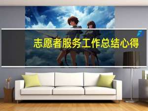 志愿者服务工作总结心得