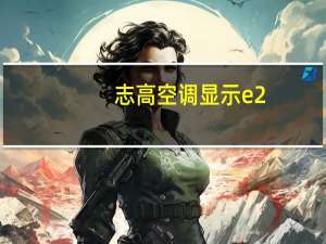 志高空调显示e2