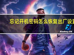 忘记开机密码怎么恢复出厂设置（忘记开机密码）