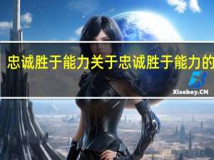忠诚胜于能力 关于忠诚胜于能力的介绍