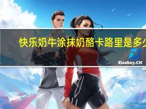 快乐奶牛 涂抹奶酪卡路里是多少