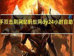 快手双击刷网站蚂蚁网 dy24小时自助下单软件