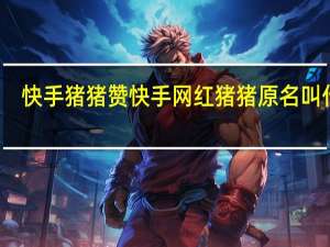 快手猪猪赞 快手网红猪猪原名叫什么(快手猪猪个人资料)
