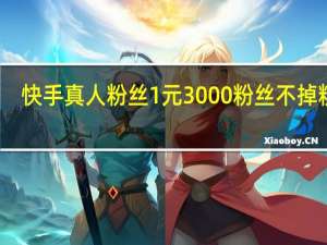 快手真人粉丝 1元3000粉丝不掉粉丝(快手真人粉丝 1元3000粉丝不掉粉丝怎么办)
