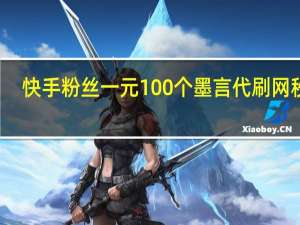 快手粉丝一元100个墨言代刷网秒刷-QQ空间人气代24刷网免费