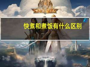 快煮和煮饭有什么区别
