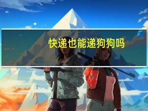 快递也能递狗狗吗