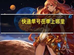 快递单号在单上哪里