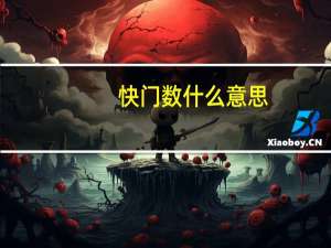 快门数什么意思