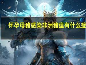 怀孕母猪感染非洲猪瘟有什么症状（猪瘟有什么症状）