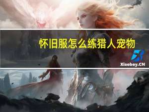 怀旧服怎么练猎人宠物
