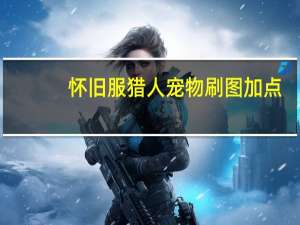 怀旧服猎人宠物刷图加点